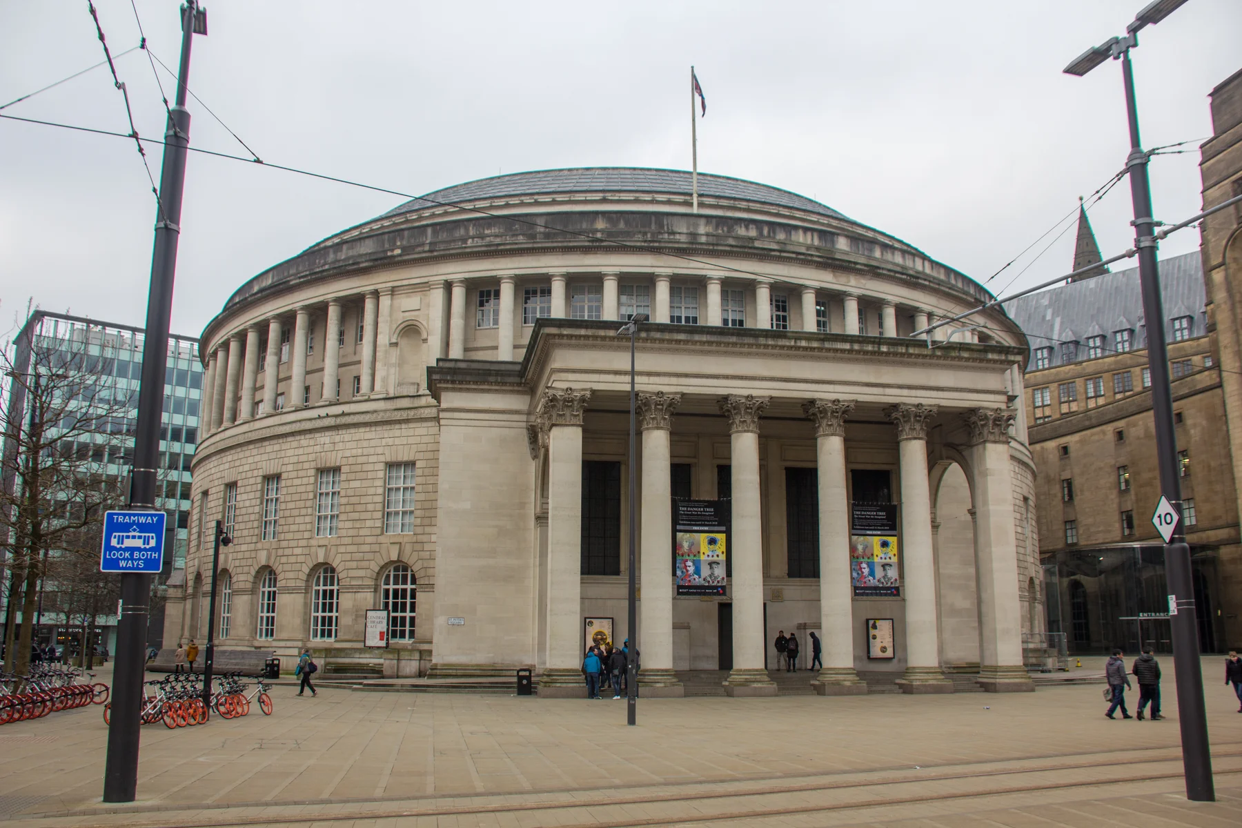 Manchester Central Library, a landmark in the city served by Assist Hub